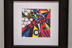 Carlos Luis Olivas, Jr: Red White and Blue Abstract