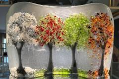 Glass and resin sculptures